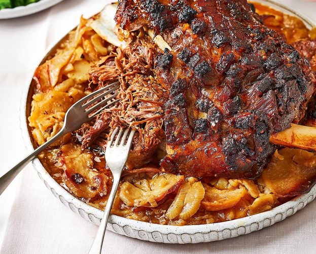 Roast mutton shoulder