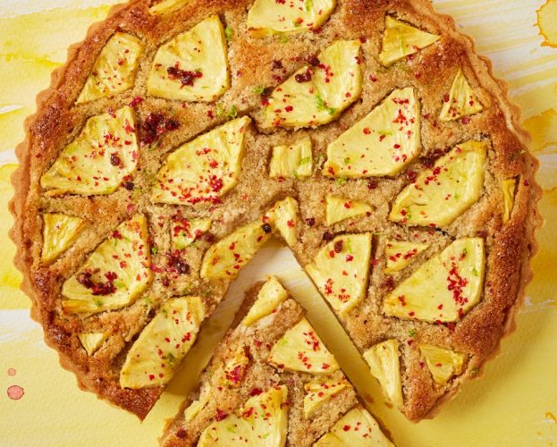 Pineapple frangipane tart
