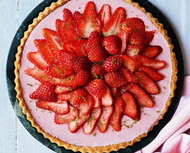 Strawberry daiquiri tart