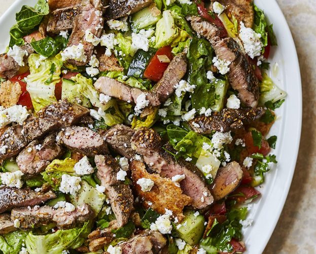 Za'atar lamb salad