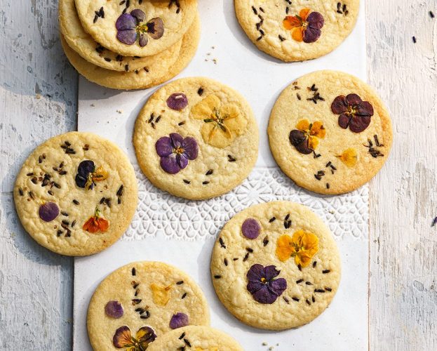 Lavender biscuits
