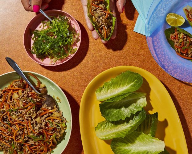 San Choy Bau pork lettuce wraps