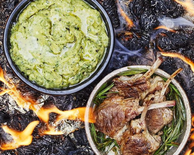 Courgette baba ghanoush