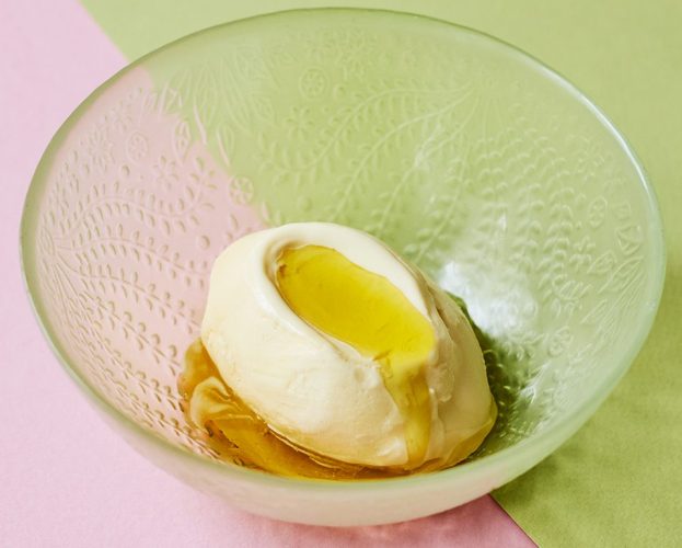 Olive oil ice cream