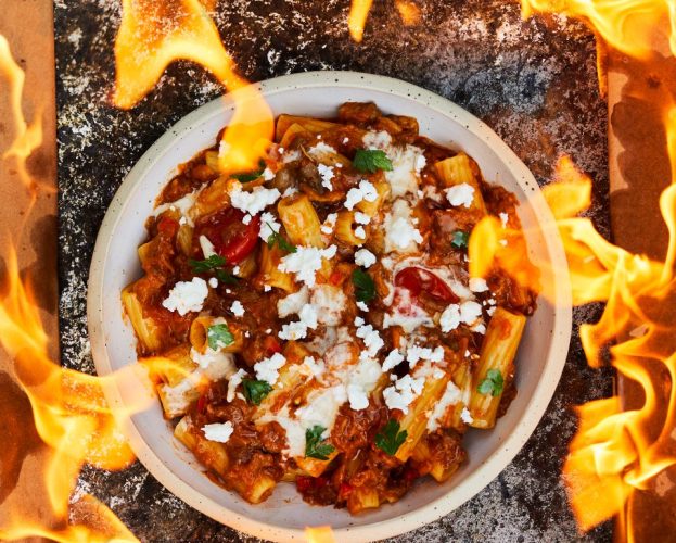 Burn food