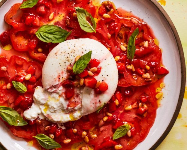 Burrata tomato salad