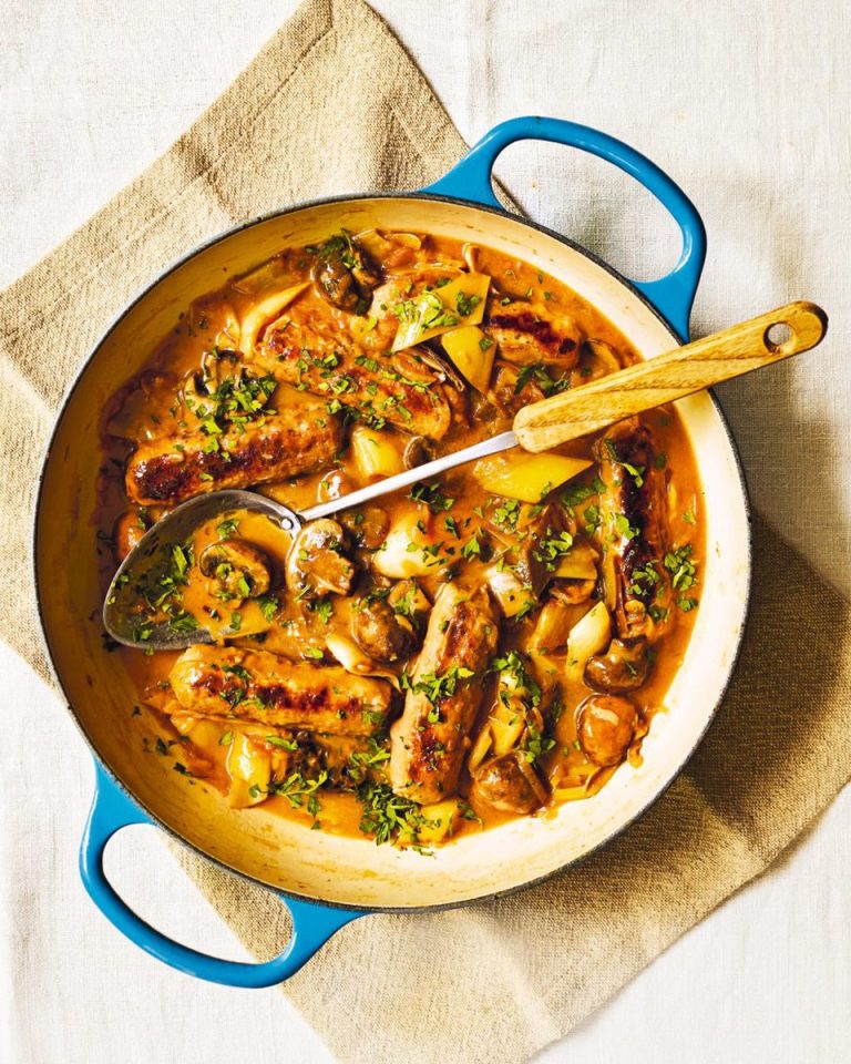 Sausage cider stew