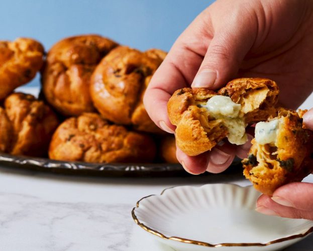 Saint Agur gougeres