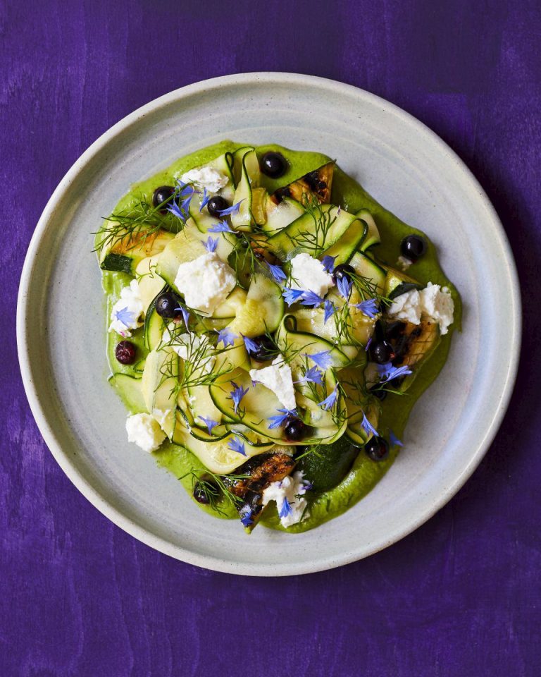 courgette and blackcurrant