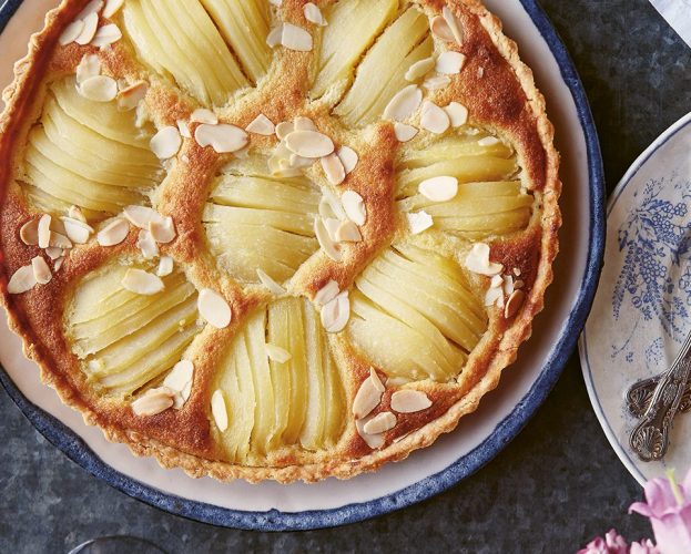 Pear and tonka bean tart