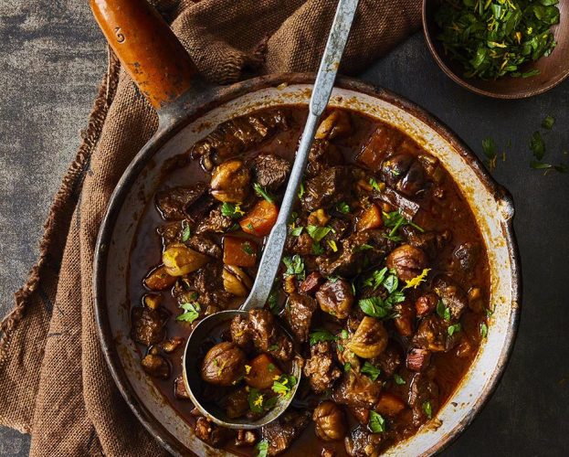 Beef stew chestnuts