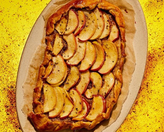 Brown butter apple galette