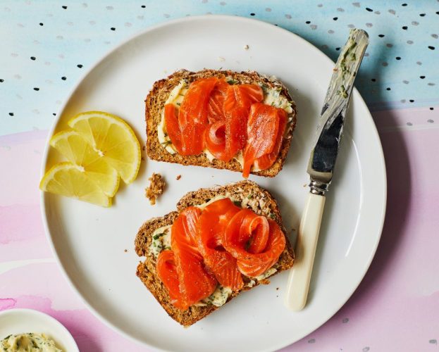 Brown sugar cured trout