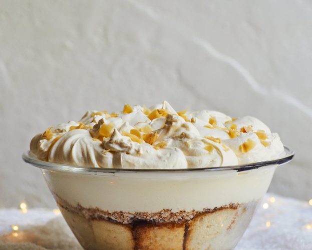 White Christmas trifle