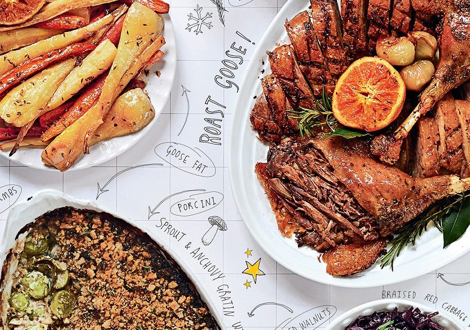 A Christmas roast dinner