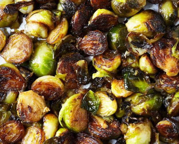 Air fryer Christmas sprouts