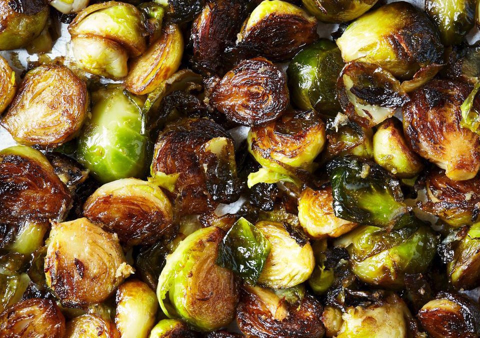Air fryer Christmas sprouts