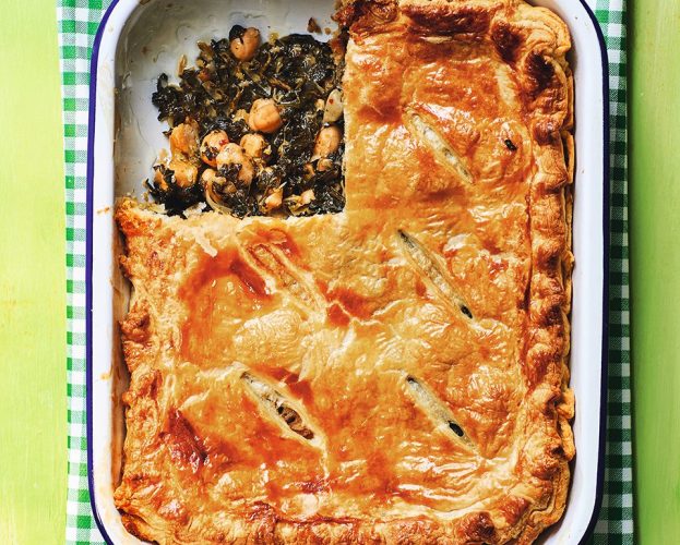 Spinach puff pie