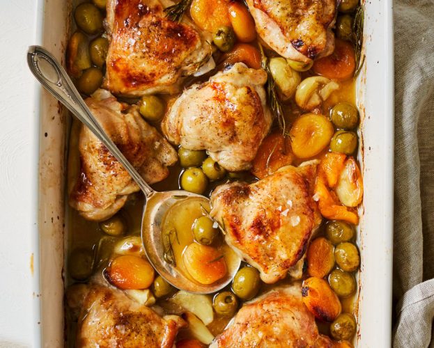 Olive brined chicken
