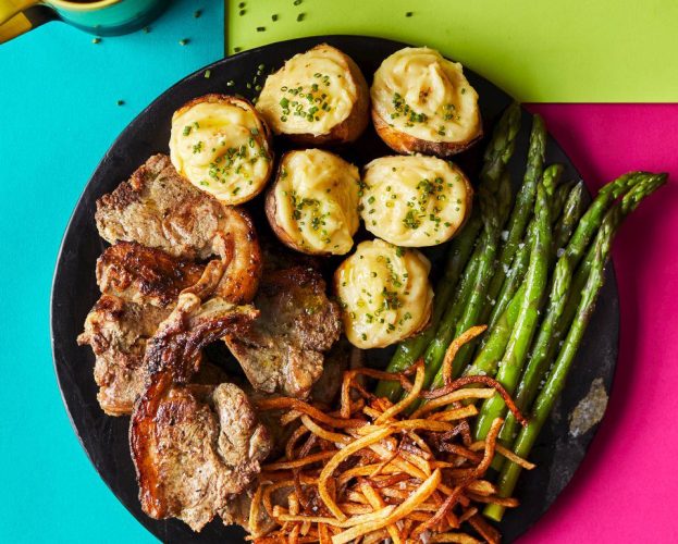 Lamb chop platter recipe