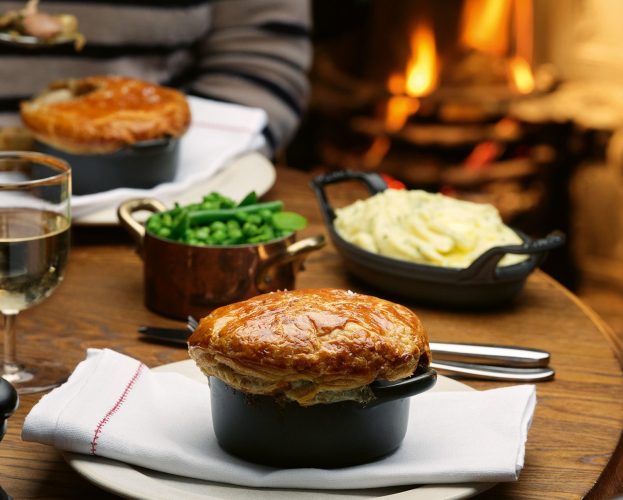 Tom Kerridge's chicken and mushroom pot pies