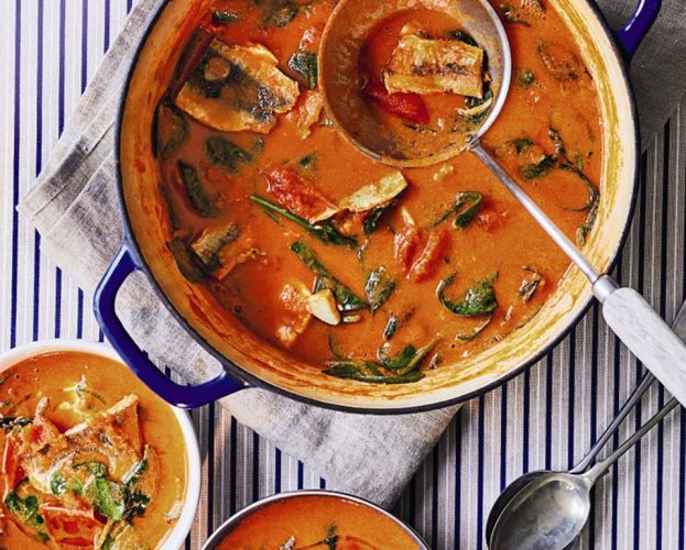 Spicy tomato fish stew