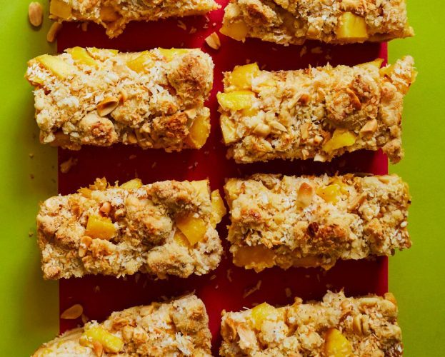 Mango crumble bars