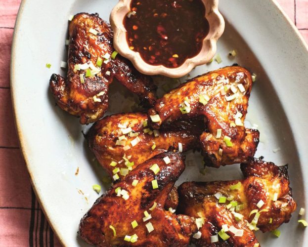Sticky kecap manis and lime chicken wings