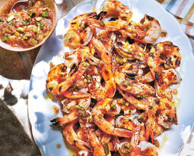 Kerkennah-style grilled prawns