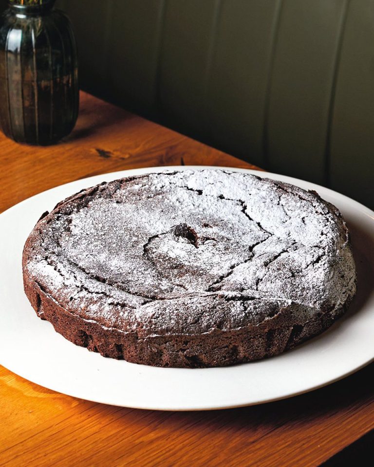 Torta barozzi (flourless chocolate, almond & rum cake)
