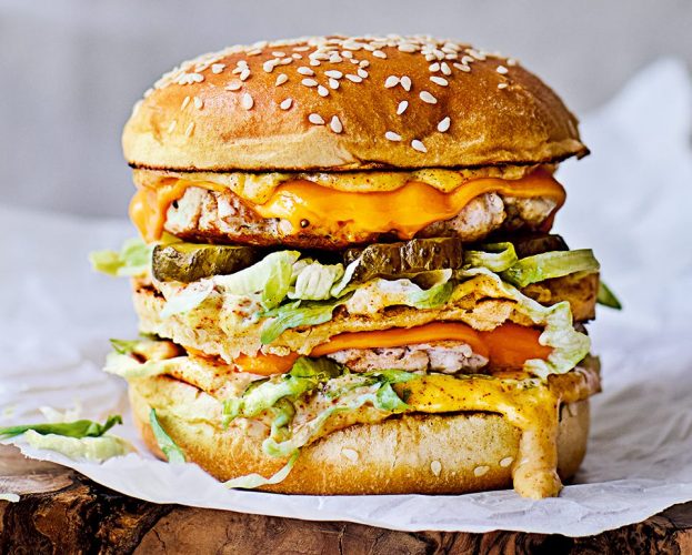 Turkey smash burgers