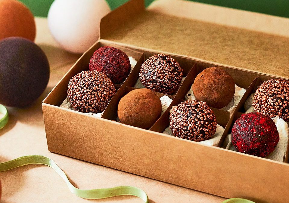 Advent calendar chocolate truffles