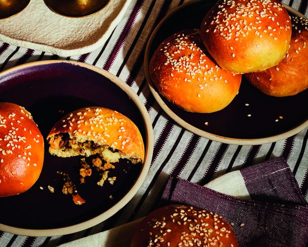 Mini laab (or larb) buns