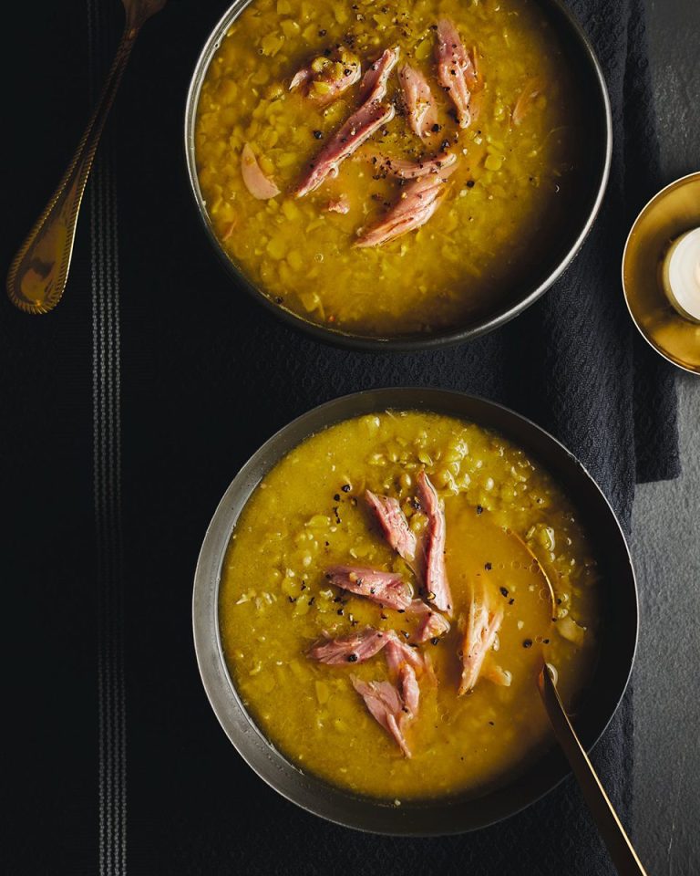 Nigella Lawson's pea and ham hock soup
