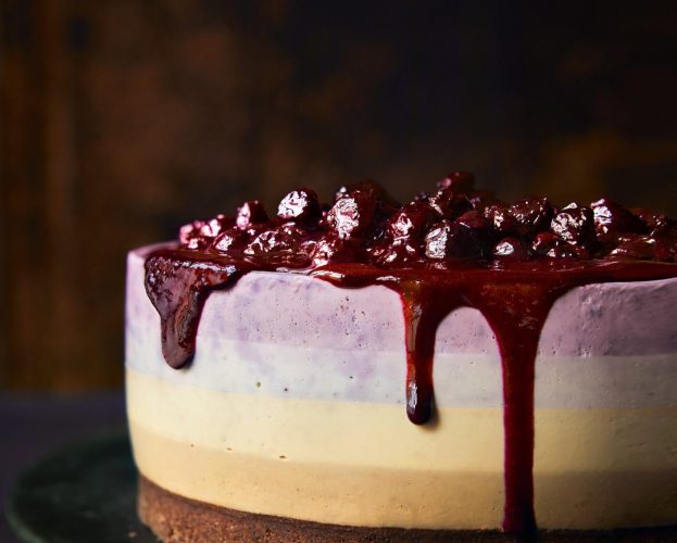 BLueberry latte cheesecake