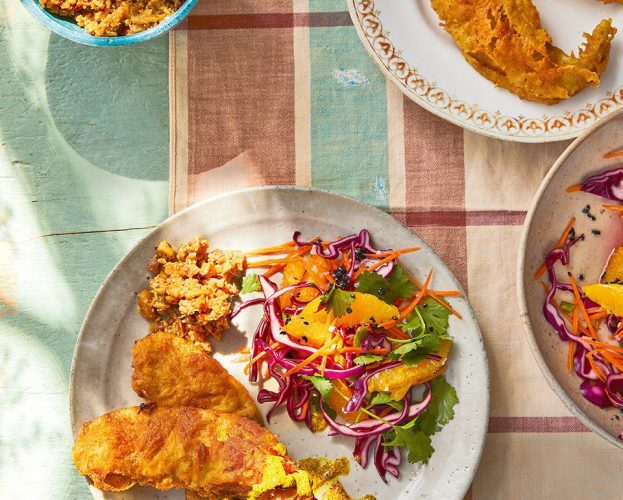 Asma Khan's fish pakoras