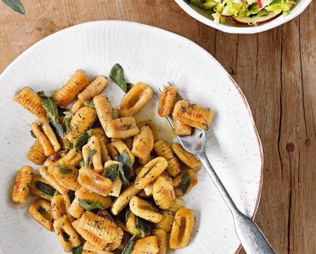 Roasted parsnip gnocchi