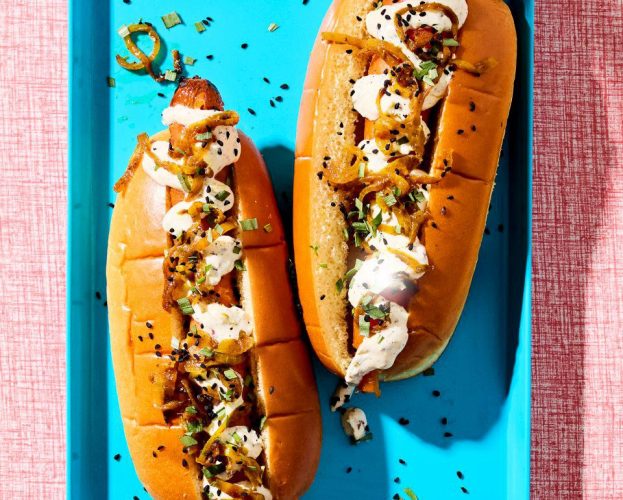 Smoky BBQ carrot hot dogs