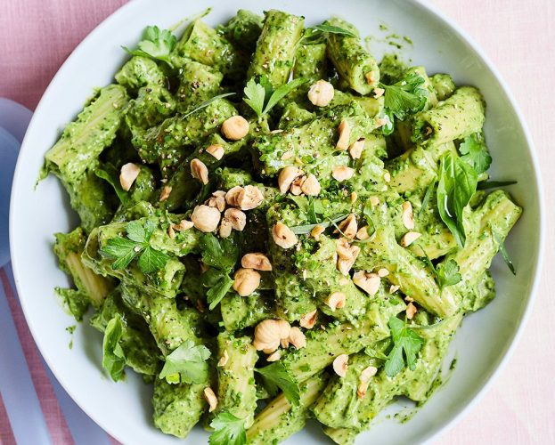 Green goddess pasta salad